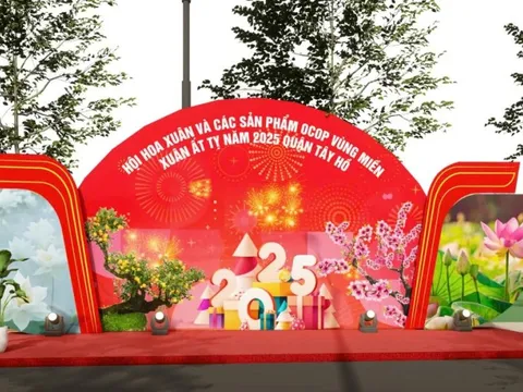 Chờ đón hội hoa Xuân và các sản phẩm OCOP vùng miền Xuân Ất Tỵ - quận Tây Hồ năm 2025