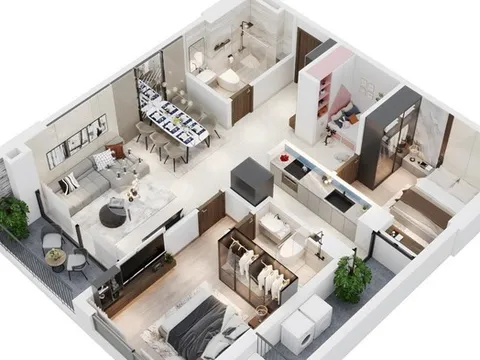 Thiết kế đặc biệt của căn hộ Hanoi Melody Residences khiến khách "xuống tiền" ngay