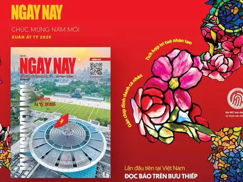 Đọc báo Tết trên bưu thiếp định danh, tích hợp trí tuệ nhân tạo