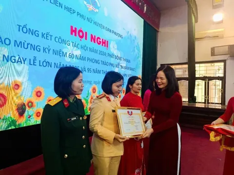 Hội LHPN huyện Đan Phượng biểu dương nhiều tập thể, cá nhân xuất sắc trong phong trào thi đua