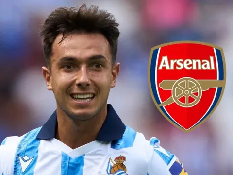 Arsenal sẵn sàng nổ "bom tấn" để chiêu mộ Martin Zubimendi