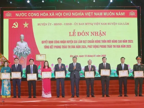 Hà Nội: Gia Lâm đạt chuẩn nông thôn mới nâng cao, vượt chỉ tiêu trước 2 năm