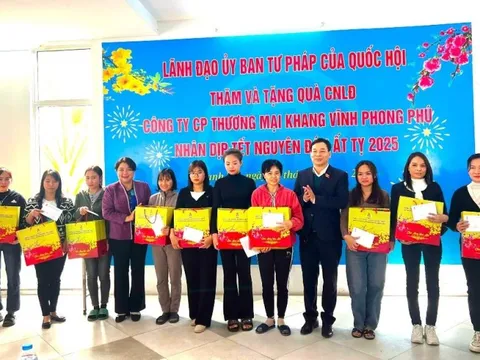 Thăm, tặng quà Tết cho người lao động có hoàn cảnh khó khăn