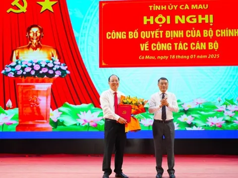 Ông Nguyễn Hồ Hải làm Bí thư Tỉnh ủy Cà Mau
