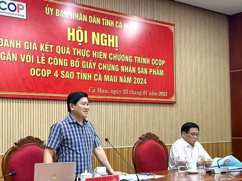 Cà Mau: 191 sản phẩm được chứng nhận OCOP giai đoạn 2020-2024