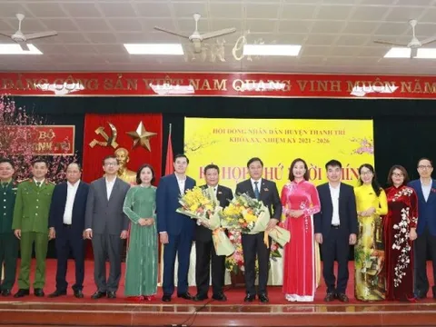 Đồng chí Nguyễn Tiến Cường được bầu giữ chức Chủ tịch Hội đồng nhân dân huyện Thanh Trì