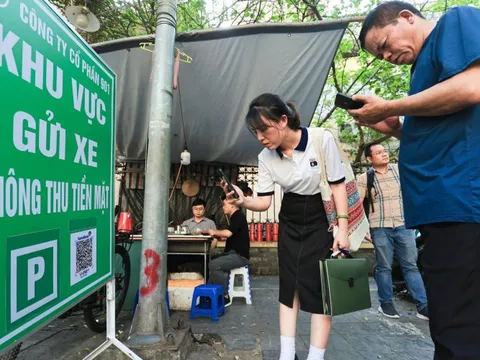 Hà Nội: Mở rộng thí điểm dịch vụ trông xe không dùng tiền mặt