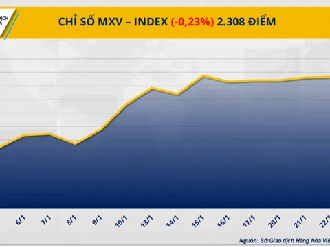 MXV-Index ‘đánh mất’ chuỗi tăng 4 phiên liên tiếp