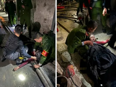 Công an Hà Nội kịp thời cứu 3 người khỏi đám cháy đêm giao thừa