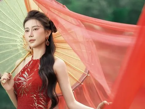 Cao Thùy Trang hóa "nàng xuân", nhan sắc đốn tim