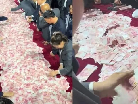 Công ty bày hơn 500 tỷ đồng tiền mặt thưởng Tết cho nhân viên