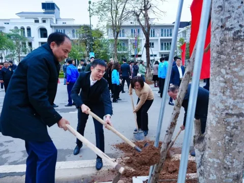 Xây dựng quận Tây Hồ “Sáng - Xanh - Sạch - Đẹp” từ phong trào Tết trồng cây