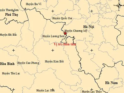 Động đất 2,6 độ tại huyện Chương Mỹ (Hà Nội)