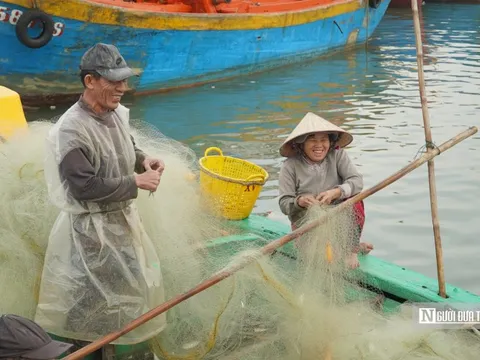 Ngư dân chở "lộc biển" cập cảng ngày đầu năm