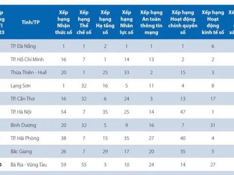 Bình Dương lần đầu lọt Top 10 về chuyển đổi số