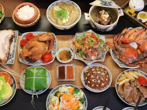 Mâm cúng ngày vía Thần Tài