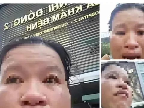 Sự thật bất ngờ về video "người phụ nữ ôm con cầu cứu trước cổng bệnh viện"