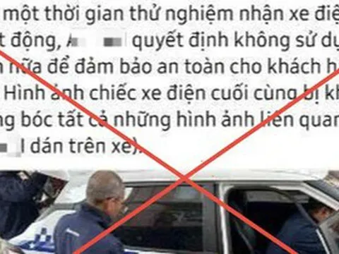 Bác bỏ thông tin xe điện không "đảm bảo an toàn cho khách hàng"