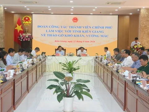 Đoàn công tác của Thành viên Chính phủ làm việc với địa phương để thúc đẩy sản xuất kinh doanh, phấn đấu đạt mục tiêu tăng trưởng 2025