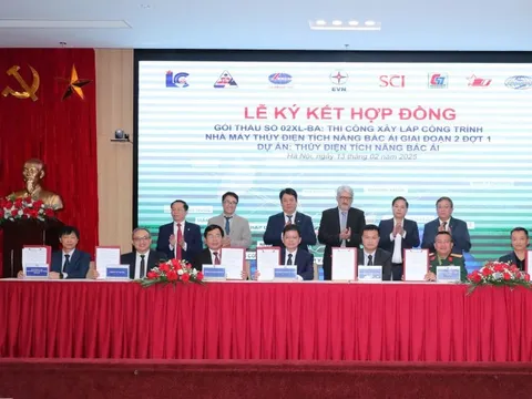Ký kết gói thầu thi công xây lắp công trình nhà máy thủy điện tích năng Bắc Ái
