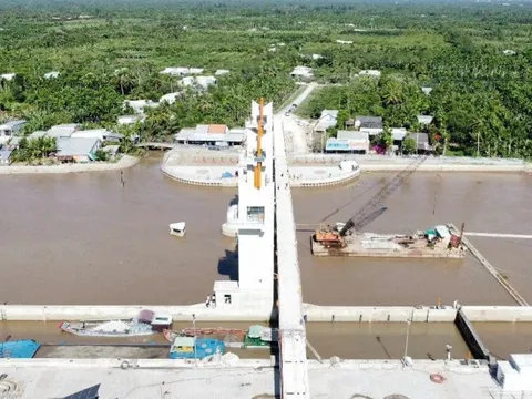 Đưa vào vận hành công trình thủy lợi lớn nhất tỉnh Sóc Trăng