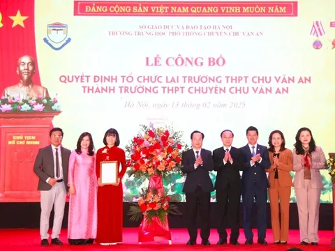 Từ 15/1, Trường THPT Chu Văn An chính thức trở thành Trường THPT chuyên Chu Văn An