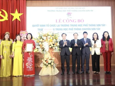 Hà Nội: Thành lập Trường THPT chuyên Sơn Tây