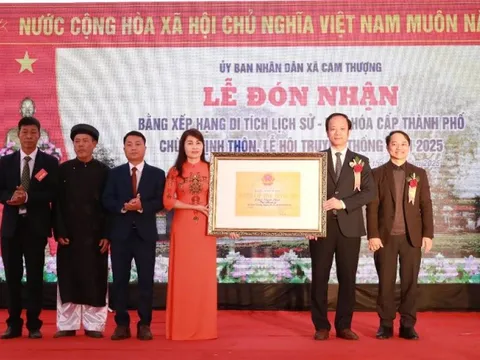 Đón Bằng xếp hạng di tích Lịch sử – văn hóa chùa Thịnh Thôn