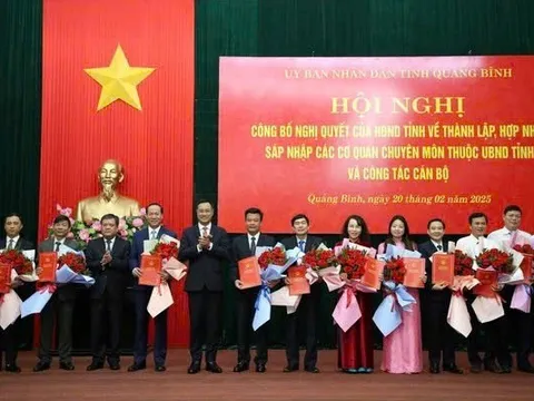 Quảng Bình công bố danh sách giám đốc của 7 sở mới sau khi sáp nhập