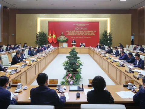 Công bố thành lập các đoàn kiểm tra đối với Đảng ủy Chính phủ, Đảng ủy Quốc hội