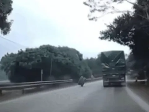 Hi hữu: Đang cắt cỏ bên đường, người đàn ông bị lốp ô tô văng trúng tử vong