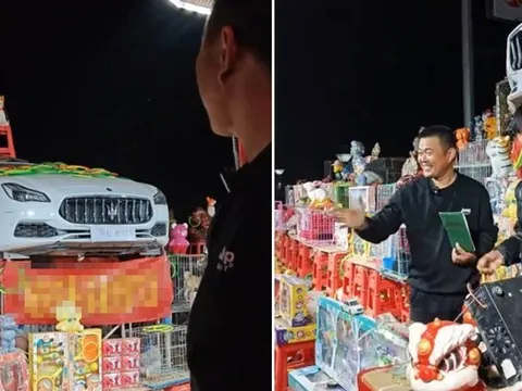 Chơi ném vòng, người đàn ông trúng chiếc xe ô tô 5,9 tỷ đồng