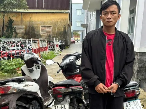 Bắt đối tượng có 3 tiền án vẫn tiếp tục bẻ khóa trộm hàng loạt xe máy