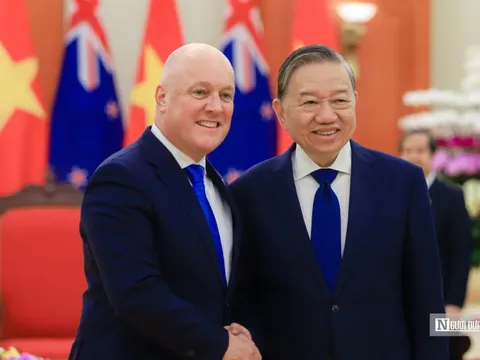 Tổng Bí thư Tô Lâm hội kiến Thủ tướng New Zealand