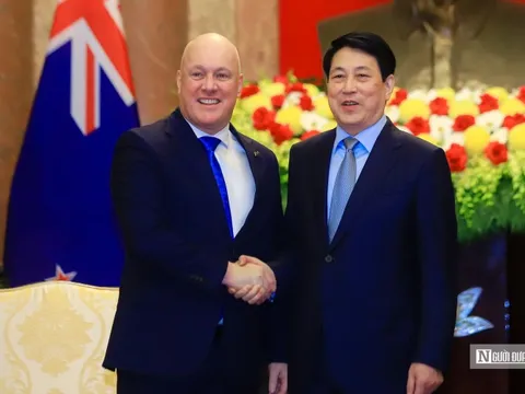 Chủ tịch nước Lương Cường tiếp Thủ tướng New Zealand