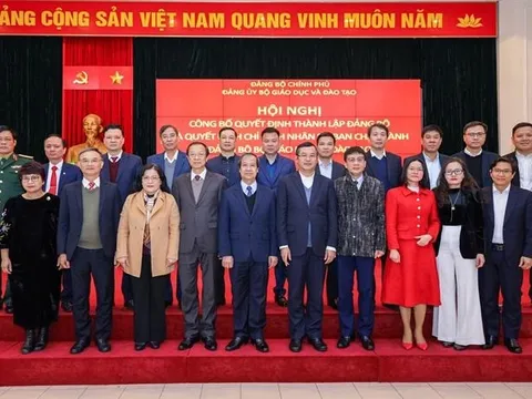 Công bố quyết định thành lập Đảng bộ Bộ Giáo dục và Đào tạo
