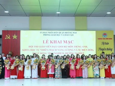 54 thầy cô giáo tiêu biểu Quận Hoàng Mai tranh tài tại Hội thi giáo viên dạy giỏi cấp THCS