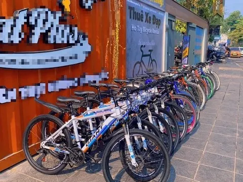 Hốt bạc nhờ trào lưu đạp xe quanh Hồ Tây