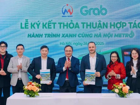 Metro Hà Nội và Grab Việt Nam hợp tác phát triển đường sắt đô thị Hà Nội