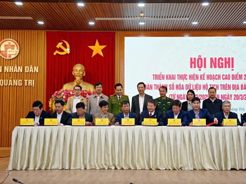 Quảng Trị: Cao điểm 20 ngày đêm hoàn thành số hóa hộ tịch