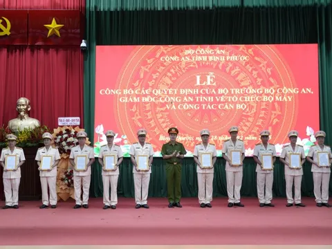Công an Bình Phước giải thể cấp huyện, thành phố