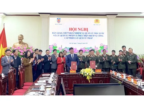 Từ 1/3, Bộ Công an chính thức thực hiện nhiệm vụ quản lý Nhà nước về lý lịch tư pháp