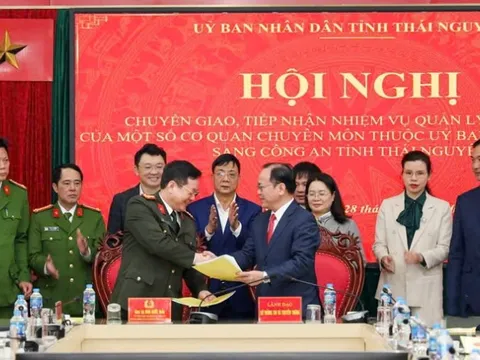 Thái Nguyên: Chuyển nhiệm vụ của một số cơ quan chuyên môn sang công an tỉnh