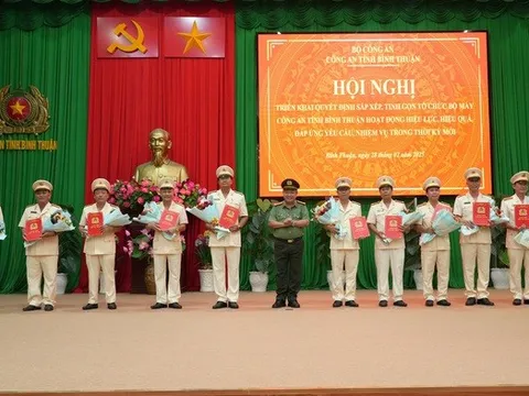 Bình Thuận: Giải thể 10 công an cấp huyện, thị xã, thành phố