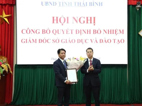 Thái Bình có tân Giám đốc Sở Giáo dục và Đào tạo