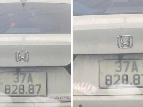 Xử lý chủ xe ô tô dán sửa biển số xe