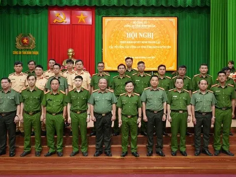 Công an tỉnh Bình Thuận thành lập 9 tổ công tác sau khi giải thể Công an cấp huyện