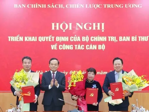 Ban Chính sách, chiến lược Trung ương có 3 tân Phó Trưởng ban