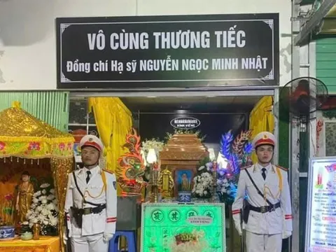 Truy thăng cấp bậc hàm vượt bậc cho chiến sĩ cảnh sát cơ động hy sinh ở Vũng Tàu