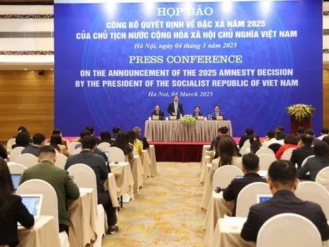Công bố quyết định về đặc xá năm 2025 của Chủ tịch nước